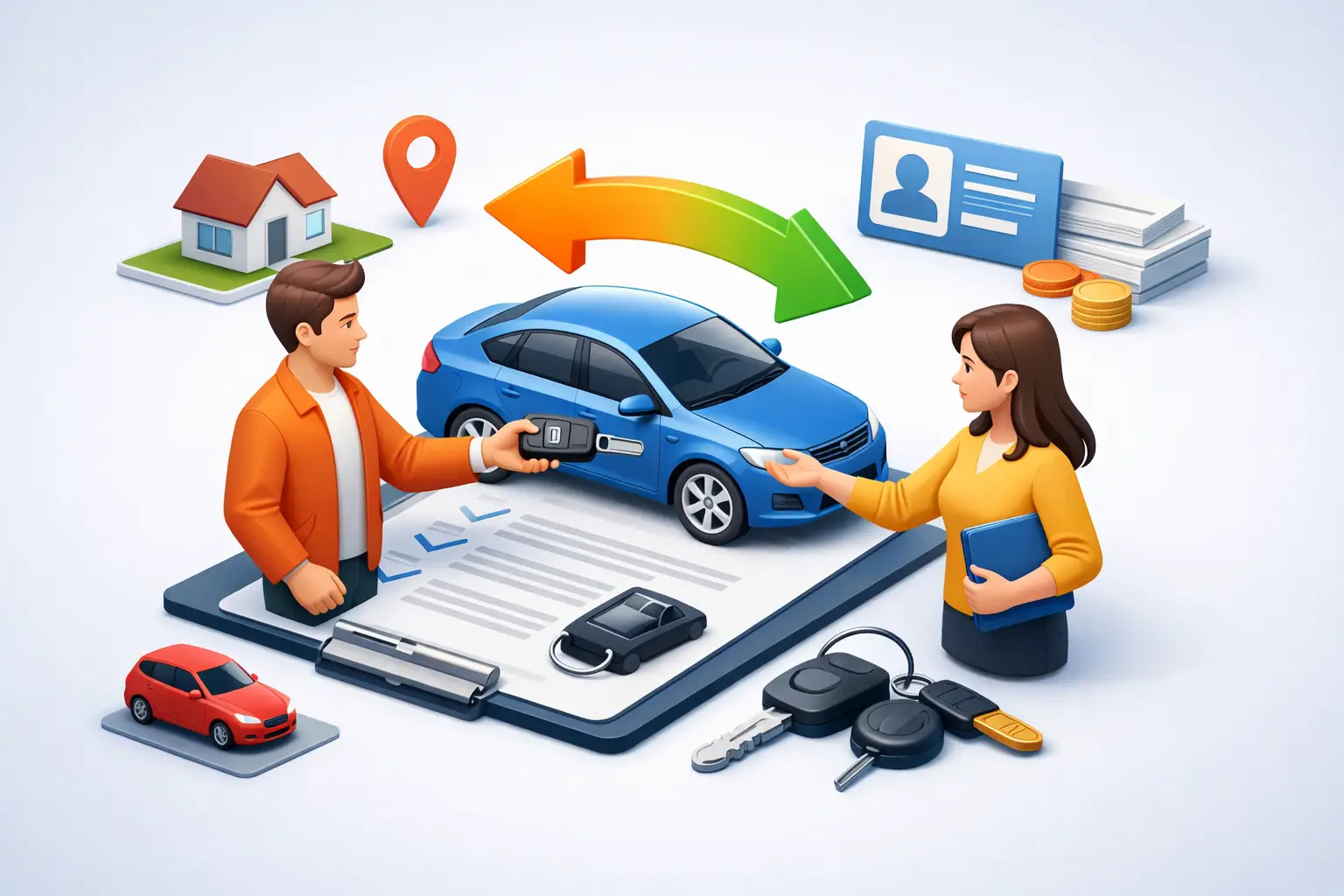 Cómo hacer transferencia de coche paso a paso