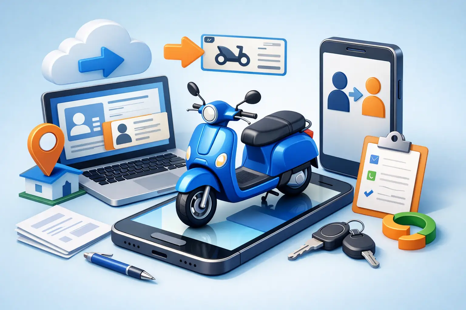 Transferencia ciclomotor online paso a paso