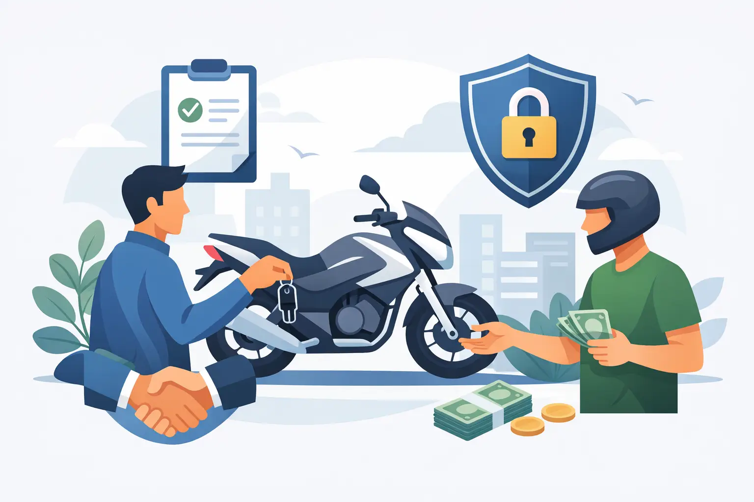Cómo vender moto sin problemas y con seguridad