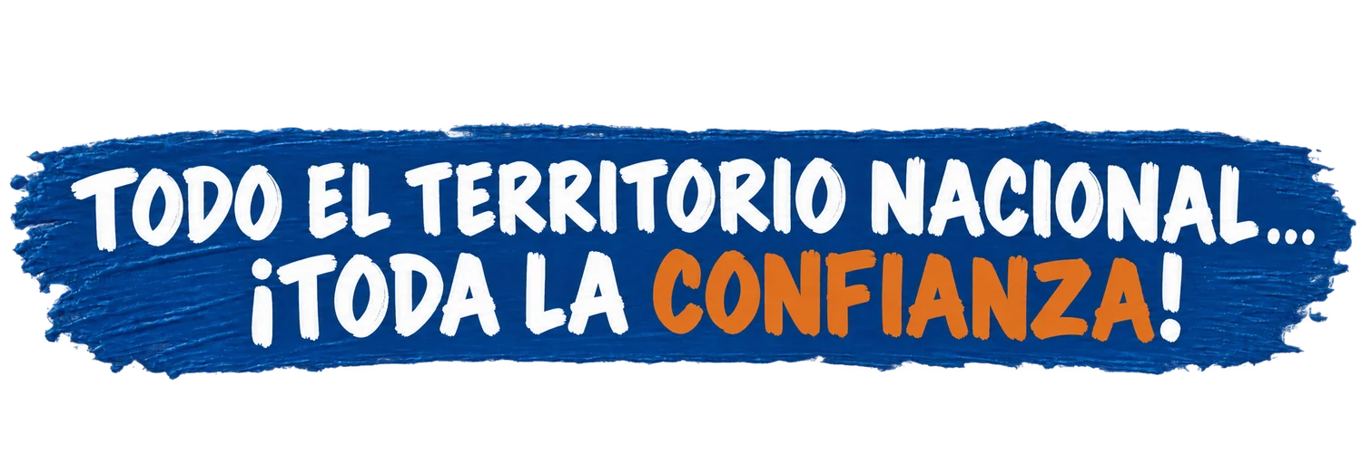Todo el territorio nacional&hellip; &iexcl;Toda la confianza!